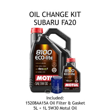 MOTUL - Oil Change Kit for Subaru FA20 (2015-2021 WRX / 2014-2018 Forester XT)