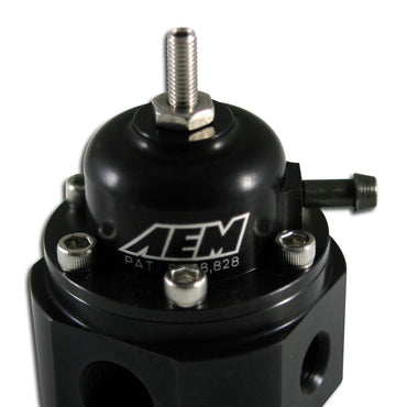 AEM - Adjustable Fuel Pressure Regulator Black (Universal)